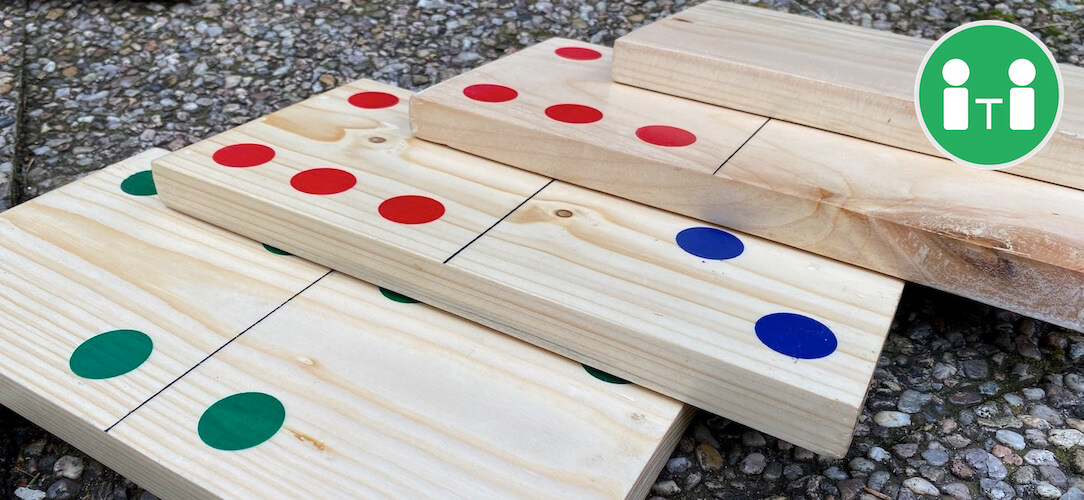 Wooden dominoes